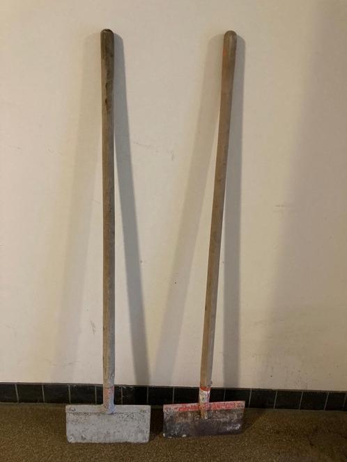 2 Betonschrapers 300 mm met 135 cm steel, Gebruikt, in goede, Doe-het-zelf en Verbouw, Gereedschap | Handgereedschap, Gebruikt
