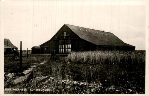Korenschuur in Wieringermeer, Verzamelen, Ansichtkaarten | Nederland, Gelopen, Noord-Holland, Voor 1920, Ophalen of Verzenden