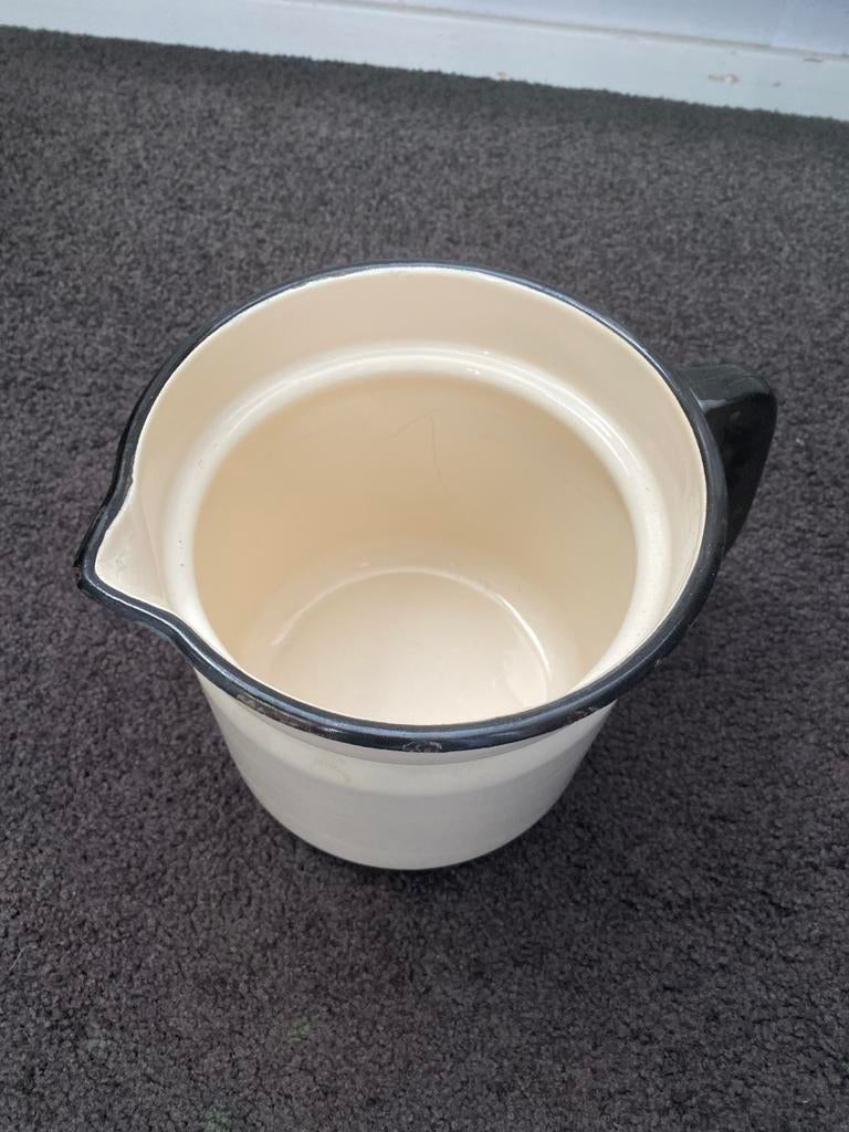 Vintage Emaille Melkkan, Ophalen of Verzenden