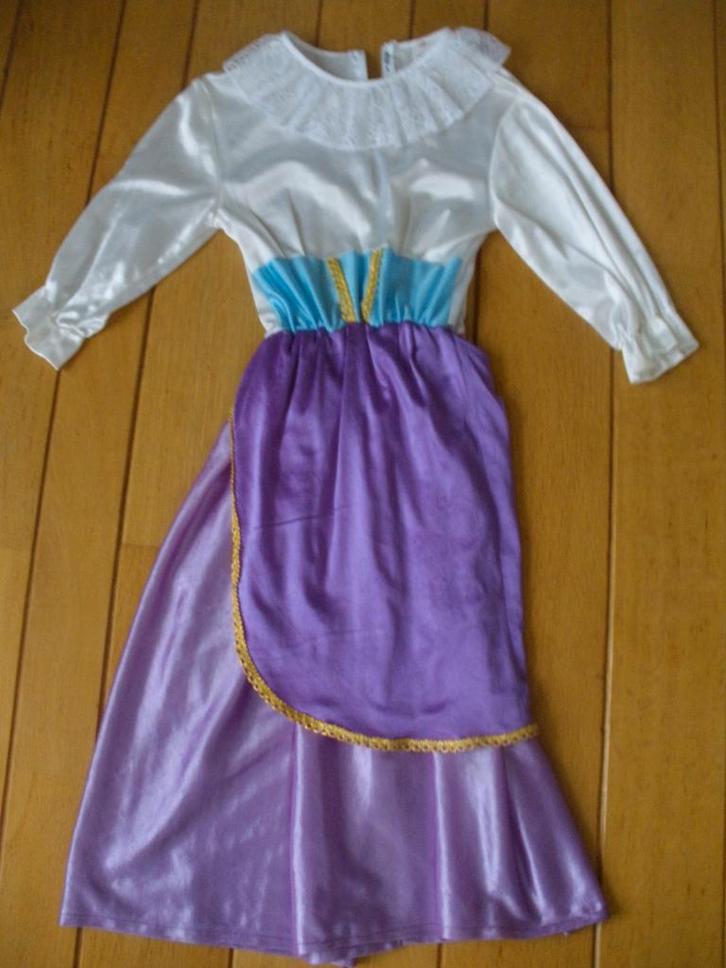 Carnaval: ESMERALDA jurk maat 128 - 140, Kinderen en Baby's, Kinderkleding | Maat 128, Zo goed als nieuw, Meisje, Jurk of Rok