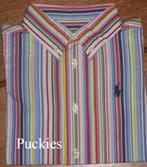 Maat 80 * Gestreept Ralph Lauren overhemd *NIEUW*, Kinderen en Baby's, Babykleding | Maat 80, Nieuw, Ophalen of Verzenden, Overhemdje of Bloesje