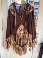 Indianen poncho, one size, Carnaval, Carnaval, Overige maten, Ophalen of Verzenden, Zo goed als nieuw