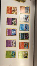14 stage 1 pokemon kaarten + doorzichtige hoesje, Ophalen, Gebruikt, Meerdere kaarten