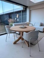 Gave eettafel, Huis en Inrichting, Tafels | Eettafels, Ophalen, 100 tot 150 cm, Rond, Zo goed als nieuw
