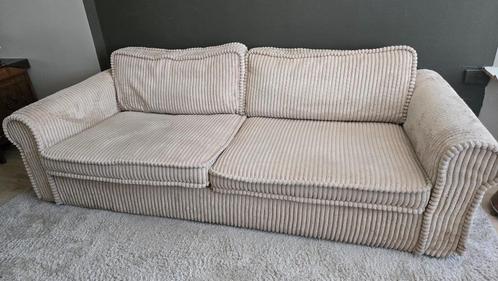 Bankstel rib, Huis en Inrichting, Banken | Bankstellen, Gebruikt, Rechte bank, Driepersoons, 250 tot 300 cm, 100 tot 125 cm, Stof
