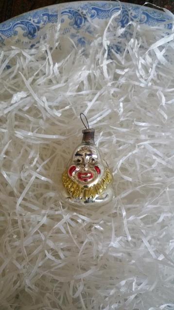 antieke kerstbal nr 326 model clowns hoofdje beschikbaar voor biedingen