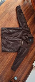 Bruine leren jas - Nickelson - Maat L, Kleding | Heren, Maat 52/54 (L), Bruin, Nickelson, Ophalen of Verzenden