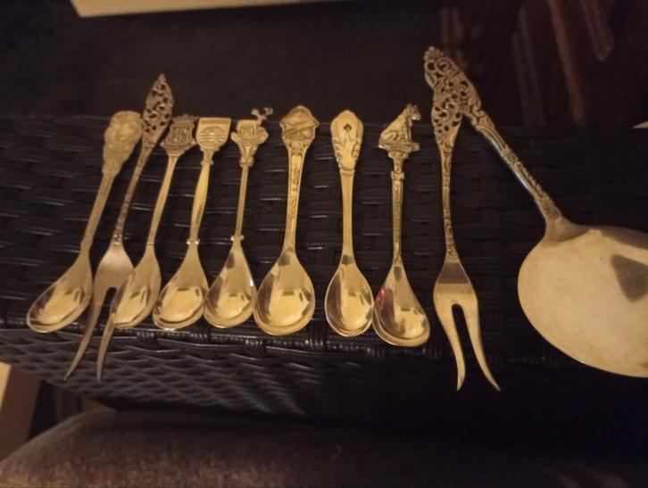 Diverse silver plated 90 bestek, Antiek en Kunst, Antiek | Bestek, Ophalen of Verzenden