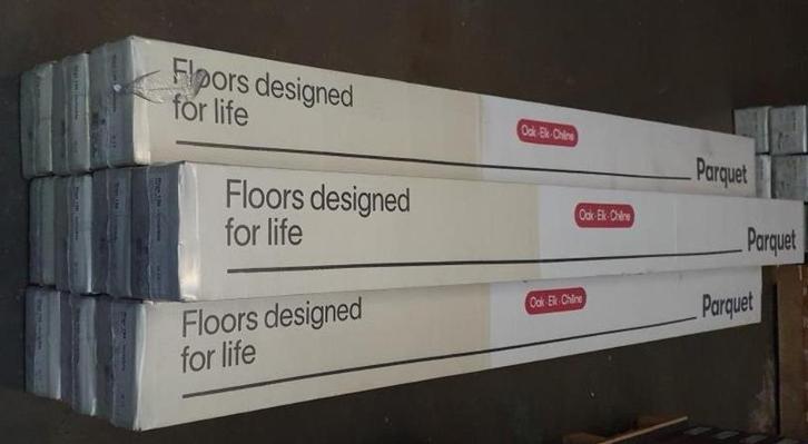 22 m2 restpartij Click Parket. Lamett Riga 150 Invisible., Huis en Inrichting, Stoffering | Vloerbedekking, Nieuw, Parket, 10 tot 25 m²