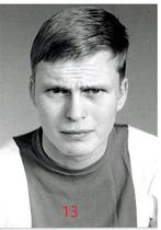 Foto van Günther de Haan - Piet Bouts foto afdruk, Ophalen of Verzenden, Gebruikt, Ajax, Spelerskaart