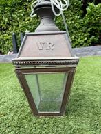 Koperen hanglamp antiek vintage, Overige materialen, Gebruikt, Ophalen of Verzenden, Netvoeding