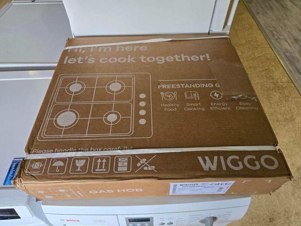 Nieuwe Wiggo 4 pits vrijstaande gaskookplaat | Garantie ✅️, Witgoed en Apparatuur, Kookplaten, Nieuw, Vrijstaand, Gas, 4 kookzones