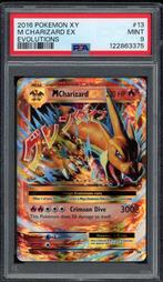 M Charizard EX PSA 9 - 13/108 - XY - Evolutions 2016, Hobby en Vrije tijd, Verzamelkaartspellen | Pokémon, Ophalen of Verzenden