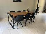 Eettafel met 6 stoelen, Huis en Inrichting, Ophalen, 50 tot 100 cm, Zo goed als nieuw, Vijf personen of meer