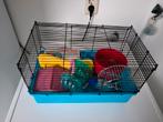 Hamsterkooi met toebehoren, Dieren en Toebehoren, Kooi, Minder dan 75 cm, Zo goed als nieuw, Ophalen
