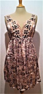100% silk print jurkje/tuniek van Odd Molly! S, Bruin, Verzenden, Zo goed als nieuw, Maat 36 (S)