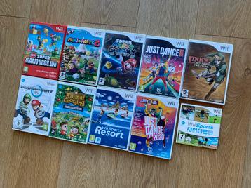 9 Nintendo Wii Games (Compleet met cases) In 1 Koop!!! beschikbaar voor biedingen