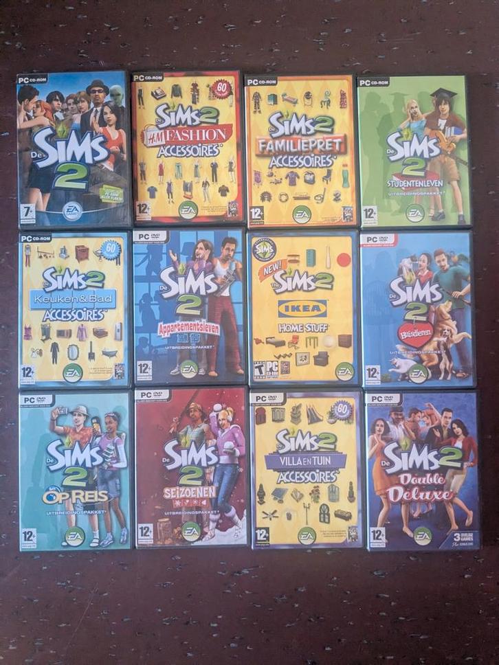 Sims 2 + 11 Uitbreidingen - PC, Spelcomputers en Games, Games | Pc, Gebruikt, Simulatie, Vanaf 12 jaar, Ophalen of Verzenden