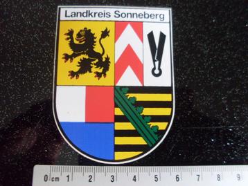 sticker landkreis sonneberg logo wapen embleem wappen beschikbaar voor biedingen