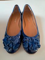 Zeer mooie blauwe leren Ballerina's van JHAY Maat 40, JHAY, Blauw, Zo goed als nieuw, Ballerina's
