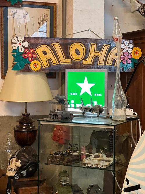 Groot houten Tiki bar bord, 99 cm, Verzamelen, Merken en Reclamevoorwerpen, Reclamebord, Ophalen of Verzenden