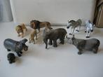 schleich set 9 stuks wilde dieren, Ophalen of Verzenden, Zo goed als nieuw