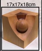 Houten kunstobject (kubus) Hans Magendans HM-WoodArt, Ophalen of Verzenden