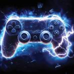 Game controller fotobehang Blauw, Gamekamer, Muurdeco4kids, Verzenden, Nieuw, Wanddecoratie