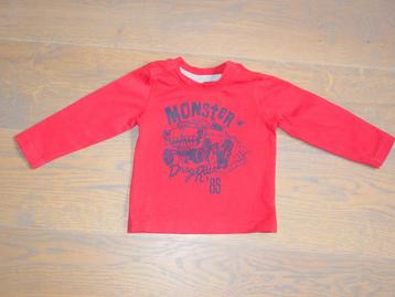Rood shirtje, lange mouw, Frendz, maat 68 beschikbaar voor biedingen