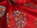 Nieuw! 6032) 118x85cm Chinese brokaat rood, Nieuw, Ophalen of Verzenden, 30 tot 120 cm, Polyester
