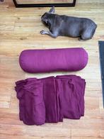 Yoga Round Bolster and 3 Yoga Blankets, Ophalen of Verzenden, Zo goed als nieuw, Yoga-accessoire