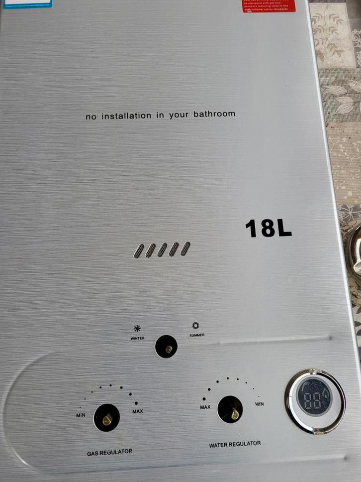 Geiser 18 l  moet nagekeken worden., Doe-het-zelf en Verbouw, Geisers en Boilers, Geiser, Minder dan 20 liter, Ophalen