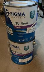 Sigma Nova Satin Ral 9010!! Nieuwe !!, Doe-het-zelf en Verbouw, Verf, Beits en Lak, Ophalen, Wit, Nieuw, Lak