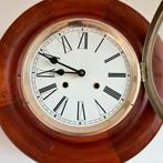 Oude Schoolklok met Houten Rand, Antiek en Kunst, Antiek | Klokken, Ophalen