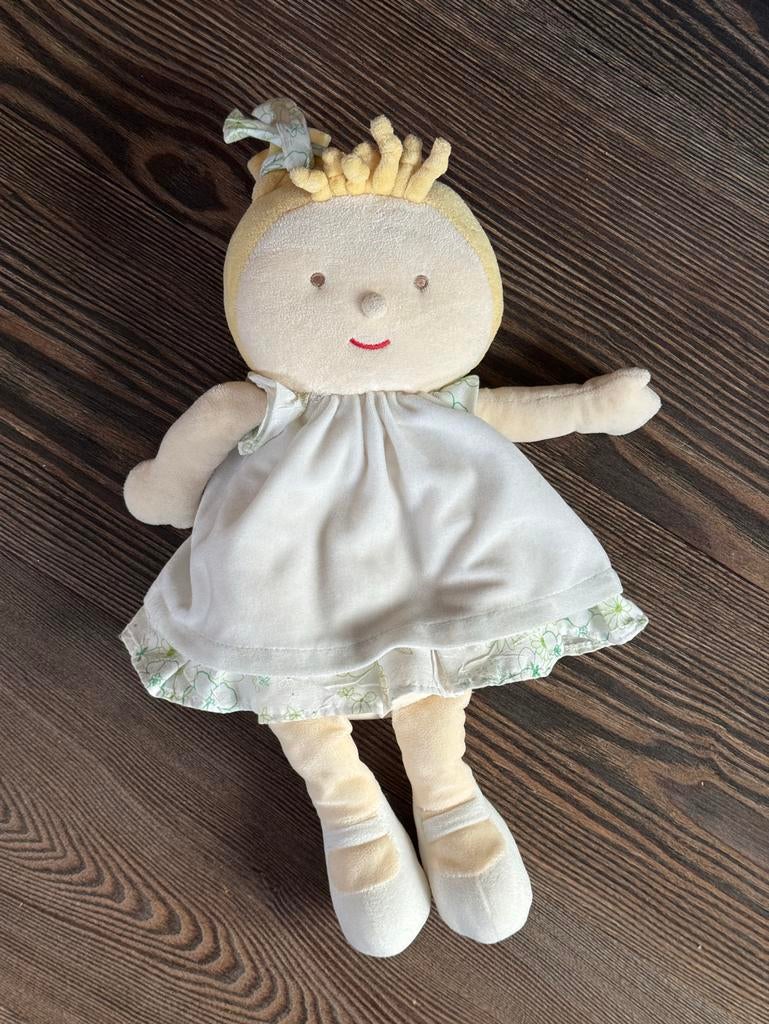 Stoffen pop met pittenzak, Ophalen of Verzenden, Gebruikt, Babypop