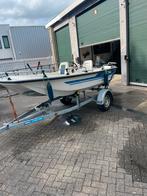 Leuke vis -consoleboot met motor, Watersport en Boten, Tot 10 pk, Ophalen of Verzenden, Zo goed als nieuw, 3 tot 6 meter