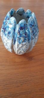 Des Pots vaasje, tulp , grijs,blauw, 14 cm, Huis en Inrichting, Blauw, Aardewerk of Porselein, Ophalen of Verzenden, Zo goed als nieuw