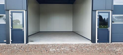 Te huur; opslagruimte 120m2. Nieuw en geïsoleerd., Hobby en Vrije tijd, Overige Hobby en Vrije tijd, Ophalen