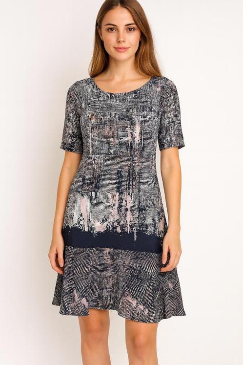 Caroline Biss jurk maat 36 elegant & uniek design, Kleding | Dames, Jurken, Zo goed als nieuw, Maat 36 (S), Overige kleuren, Knielengte