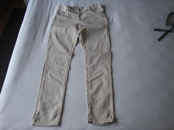 Lange off white ZIZO jeans. Maat 40 lengte 32., Kleding | Dames, Spijkerbroeken en Jeans, Zo goed als nieuw, W30 - W32 (confectie 38/40)