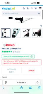 Rhino VX 54 Elektrische Buitenboordmotor, Ophalen of Verzenden, Gebruikt, Motor en Techniek, Zeilboot of Motorboot