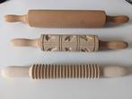 Houten deegroller voor taart, deeg, koek, pasta, fettuccine, Ophalen of Verzenden, Zo goed als nieuw