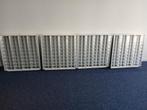 4 mooie tl bakken met 4 x18 watt lampjes zijn 60x60 cm, Ophalen, Gebruikt, Metaal, Vierkant