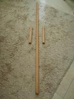 Ronde houten stokken, Doe-het-zelf en Verbouw, Hout en Planken, 25 tot 50 mm, Grenen, Ophalen of Verzenden, Zo goed als nieuw