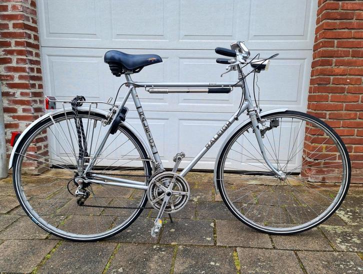 Raleigh Esprit Suntour vintage herenfiets oldtimer zilver, Fietsen en Brommers, Fietsen | Heren | Sportfietsen en Toerfietsen