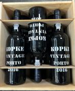 6 flessen in houten kist (OWC) Kopke – Vintage Port 2016, Verzamelen, Wijnen, Overige gebieden, Vol, Port, Ophalen of Verzenden