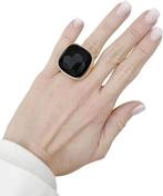 🤩 Pomellato Victoria Jet Statement Ring, Sieraden, Tassen en Uiterlijk, Zwart, Ophalen of Verzenden, Zo goed als nieuw, 17 tot 18