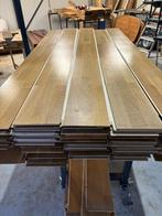 Prachtige eiken duoplank lamel vloer +/- 40m2 18.5cm breed, Ophalen, Zo goed als nieuw