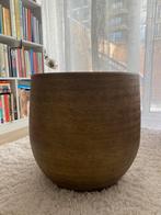 Bloempot goud, Tuin en Terras, Bloempotten, Ophalen, Rond, Binnen, Zo goed als nieuw