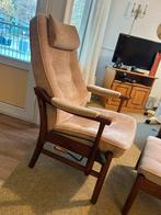 Farstrup senioren stoel. Topstaat. Met voetenbankje. €100,-, Huis en Inrichting, Ophalen, Zo goed als nieuw, 75 tot 100 cm, 50 tot 75 cm